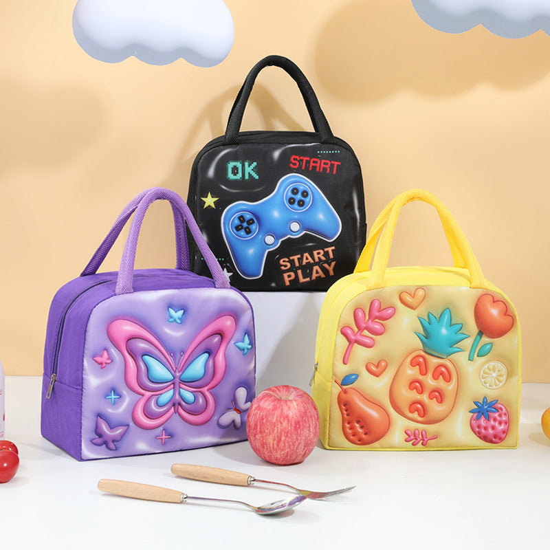 Isolierte Schmetterlings-Lunchbox Karnz
