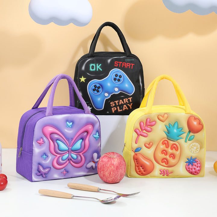 Isolierte Schmetterlings-Lunchbox Karnz
