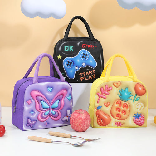 Isolierte Schmetterlings-Lunchbox Karnz