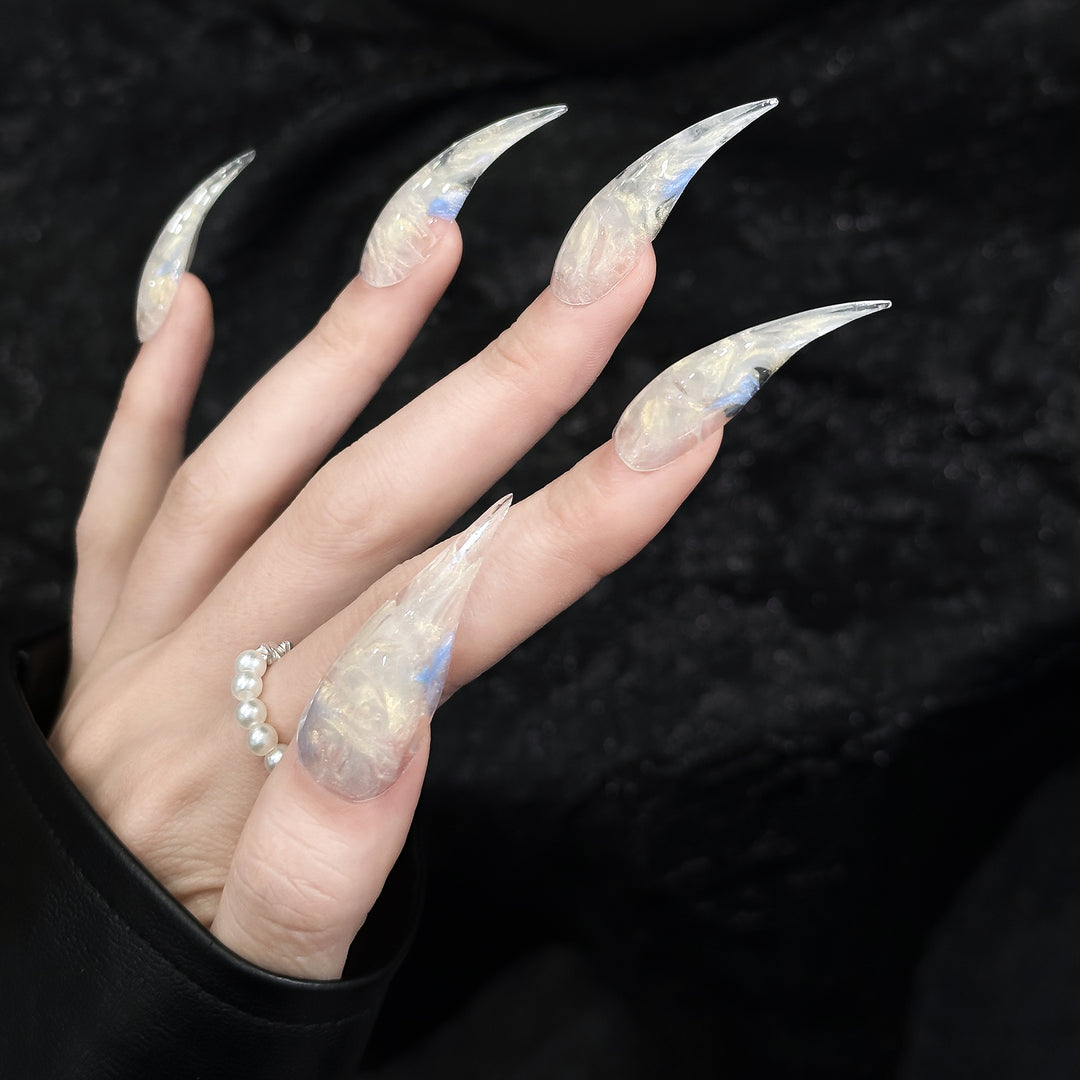 Künstlerische Stiletto Press-On Nägel  1791254987