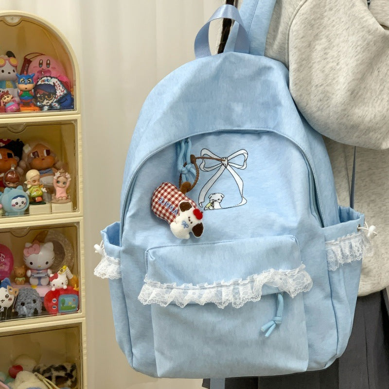 Süße rechte Schleifenakzent-Rucksack