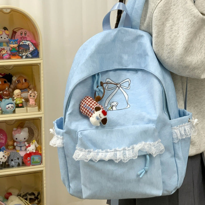 Süße rechte Schleifenakzent-Rucksack