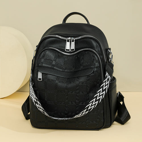Vielseitiger Texturierter Rucksack mit mehreren Compartts Karnz