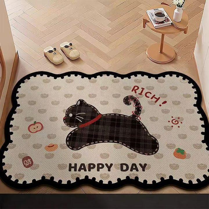 Verspielt katzenmotivierter Bereichsteppich