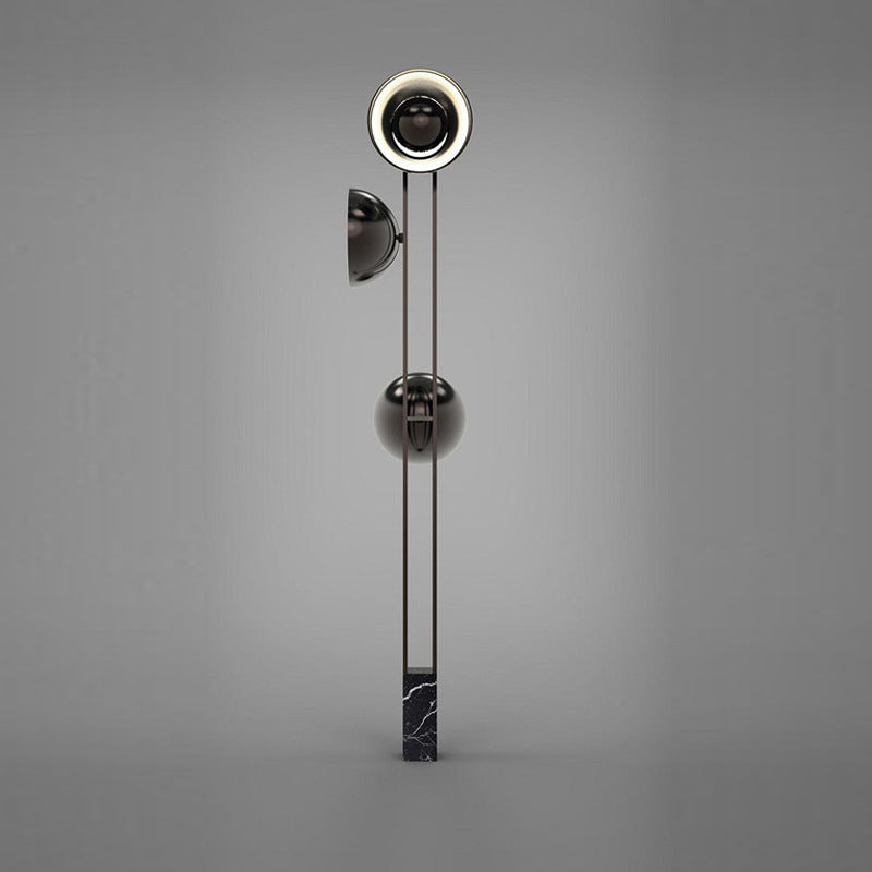 Moderne Stehlampe mit Marmorbasis