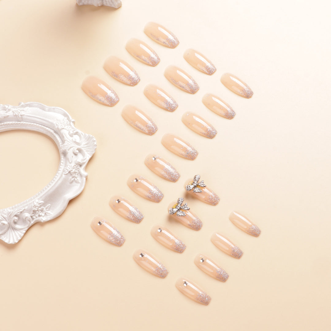 Glitzernde Press-On Nail Tips Karnz