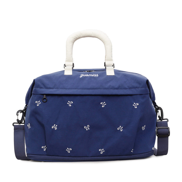 Bestickte Canvas-Wochenendtasche