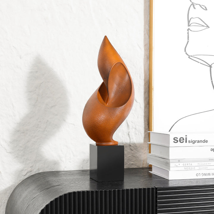 Künstlerische dekorative Flammenskulptur