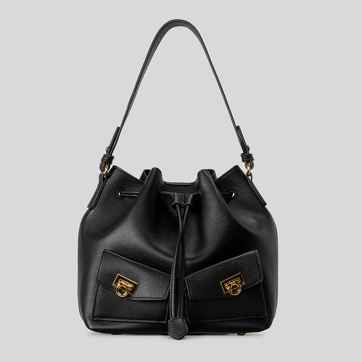 Leder Eimer Tasche