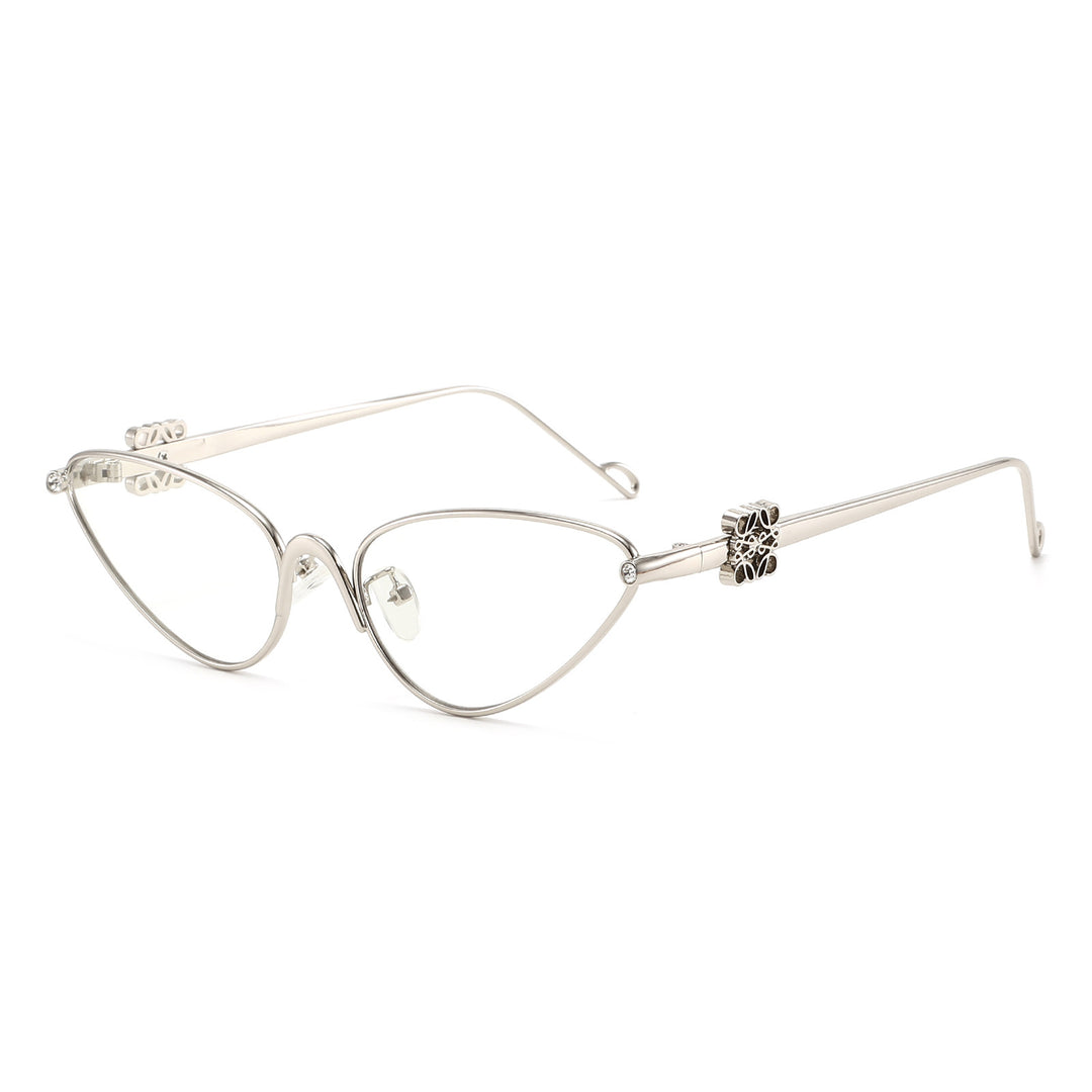 Damen Cat-Eye Sonnenbrille mit eleganten Akzenten und UV-Schutz Karnz
