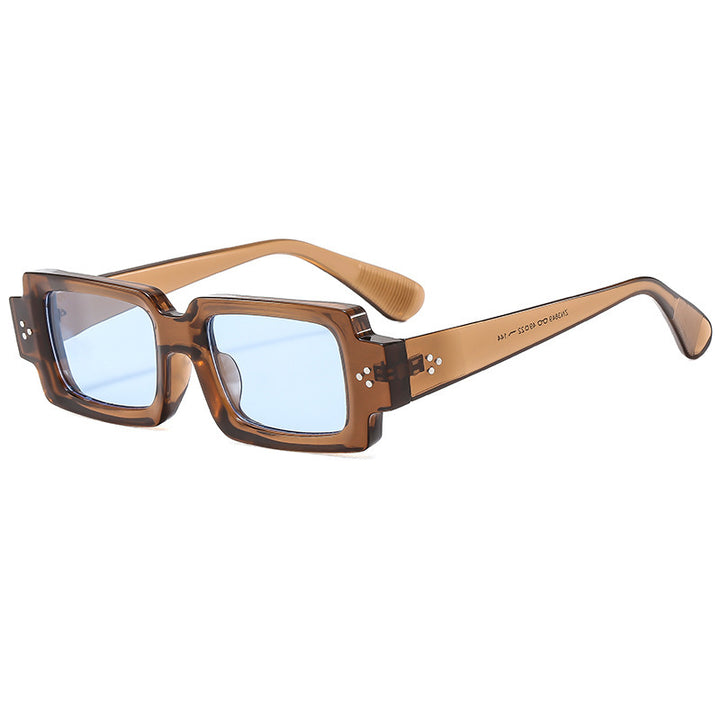 Fette rechteckige Rahmenbrille Karnz