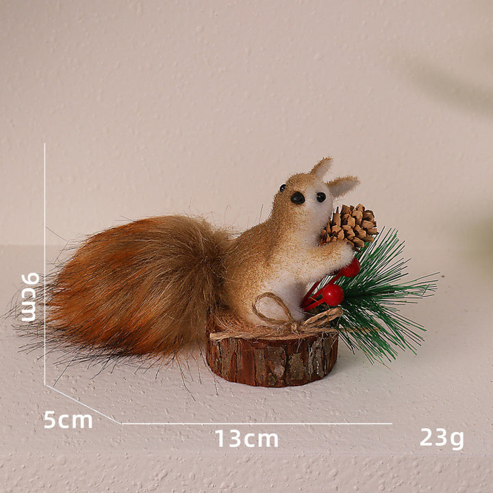 Niedliche Dekorationsfigur mit Eichhörnchenmotiv Karnz