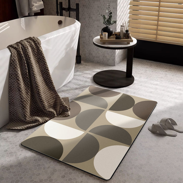 Moderne geometrische Badezimmermatte