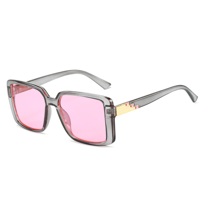 Damen modische quadratische Sonnenbrille mit trendigen Details Karnz