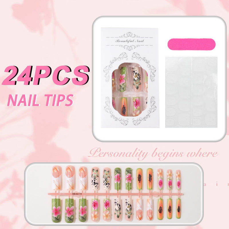 Blumenmuster Nagelspitzen Box Set Karnz