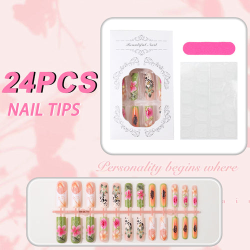 Blumenmuster Nagelspitzen Box Set Karnz