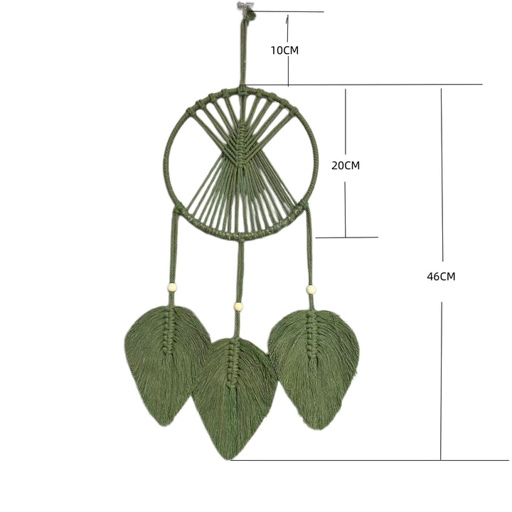 Makramee Blatt Wandbehang Karnz