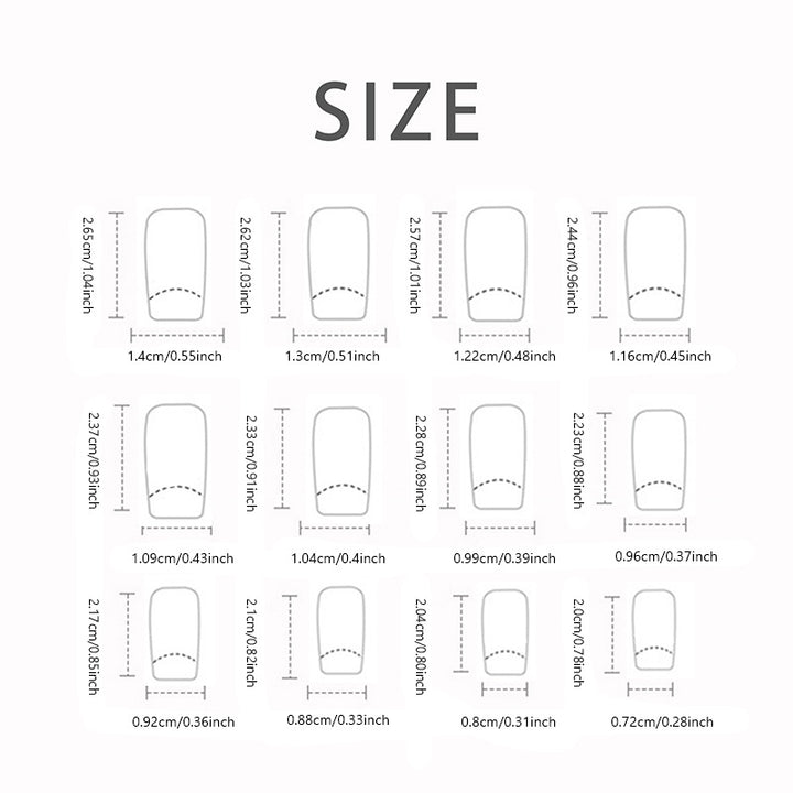 Künstlerisches Design Press-On Nagelset Karnz