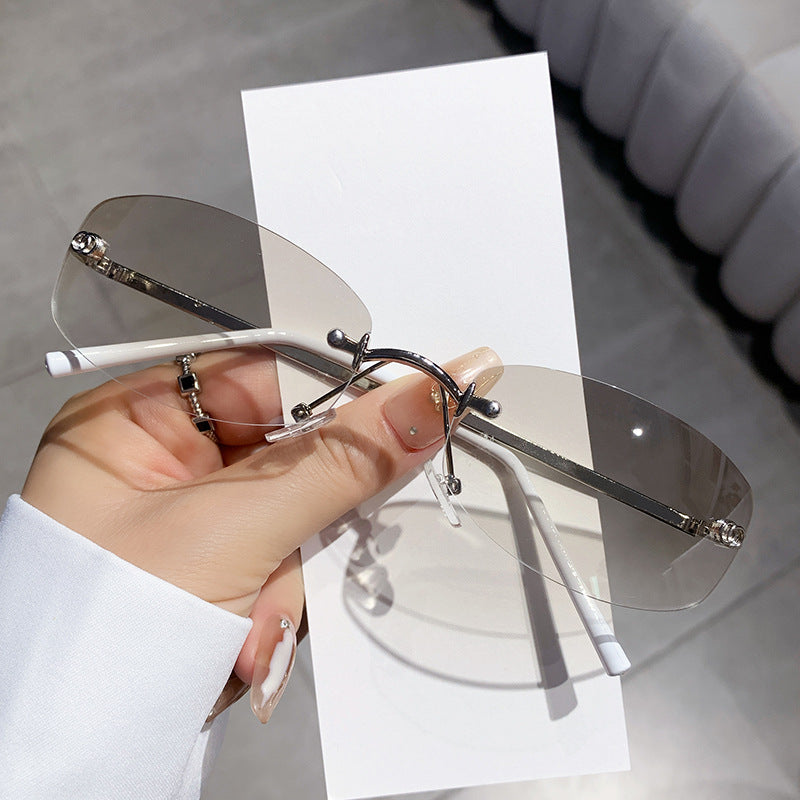Damen modische Sonnenbrille mit elegantem, schmalem Rahmen Karnz
