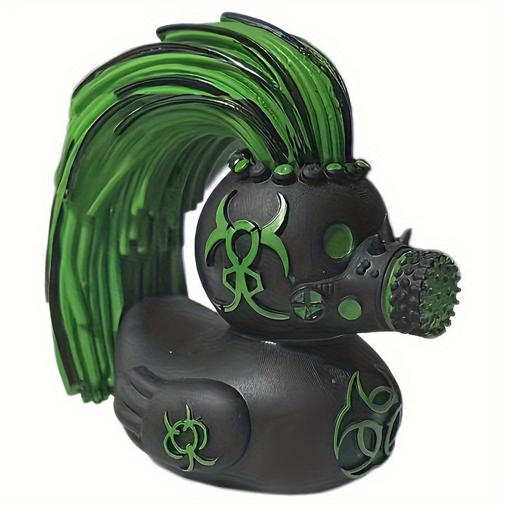 Deko Gummiente mit Mohawk Karnz