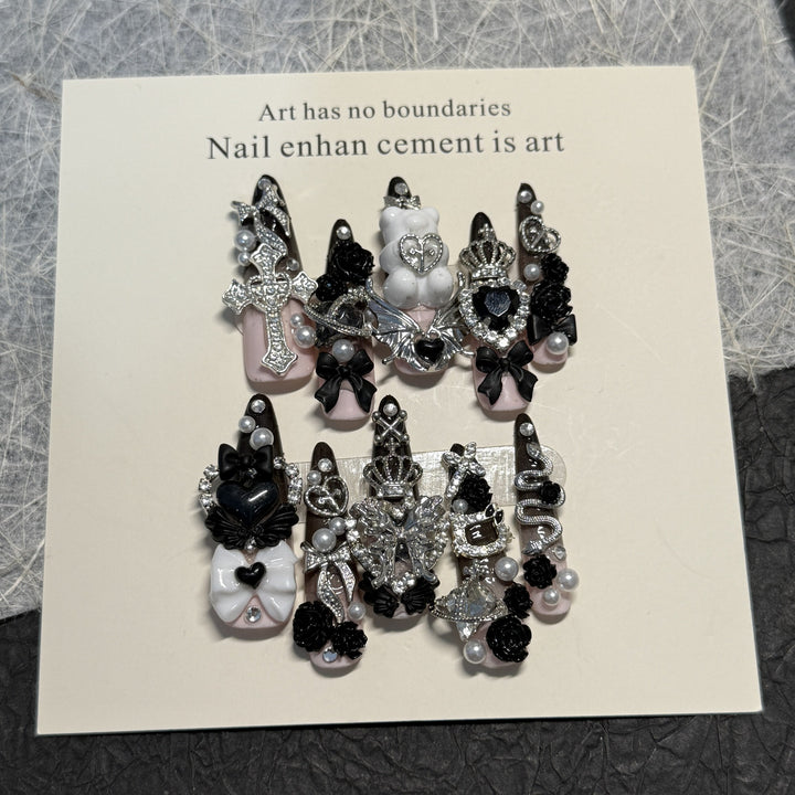 Gothic Themen Nagelkunst Set