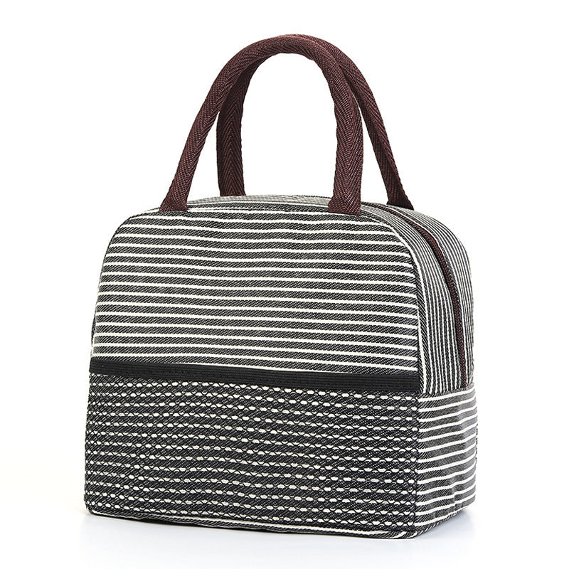 Isolierte gestreifte Lunch-Tasche Karnz