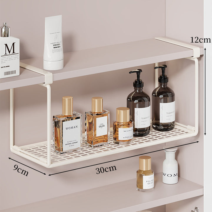 Unterbauregal mit Mesh-Schale und Klemmbefestigung