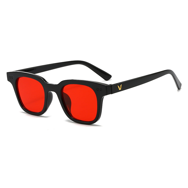 Moderne Quadratische Rahmen Sonnenbrille