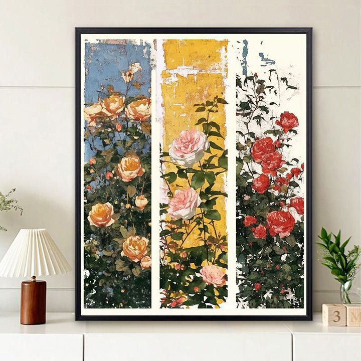Vintage Floral Wandkunst Karnz