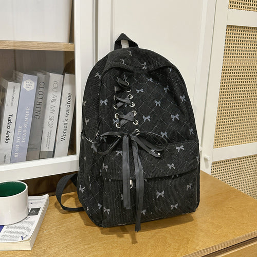 Stylischer Schnürung Schleife Rucksack
