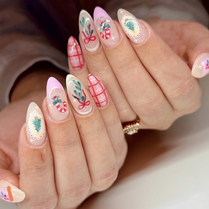 Saisonales Dekoratives Press-On Nagelkunst Set