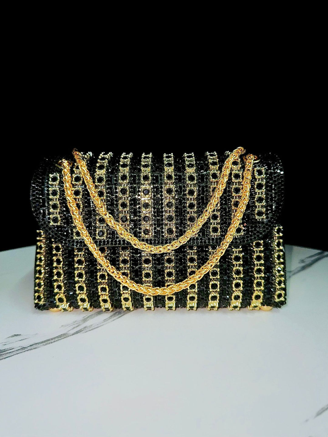 Dekorative Kristall Abend-Clutch