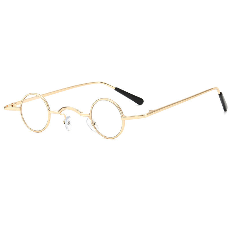 Damen modische runde Brille mit filigranem Metallrahmen Karnz