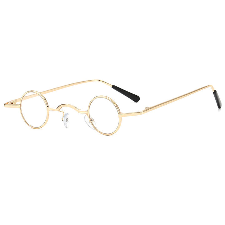 Damen modische runde Brille mit filigranem Metallrahmen Karnz