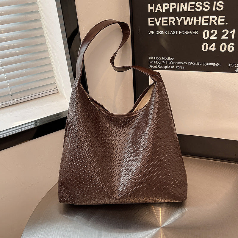 Woven Leather Schultertasche Karnz