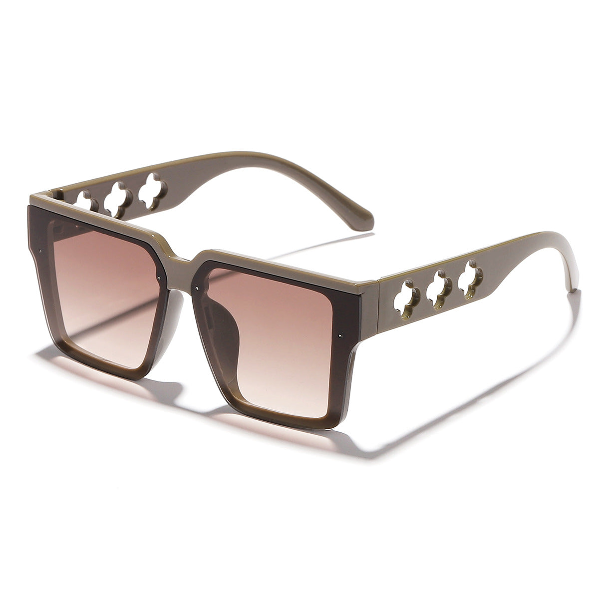 Damen modische quadratische Sonnenbrille mit einzigartigem Design Karnz