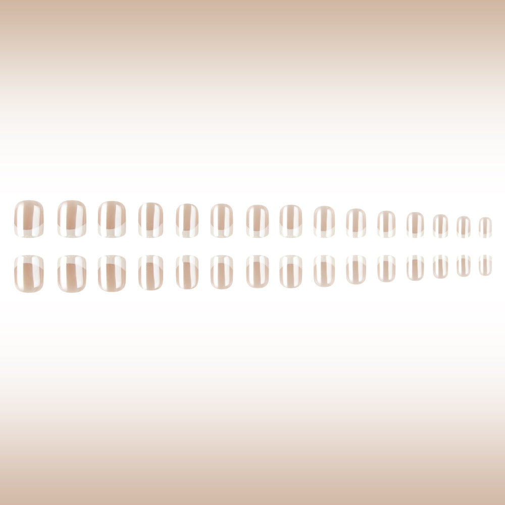 French Tip Press-On Nail Art Set Karnz