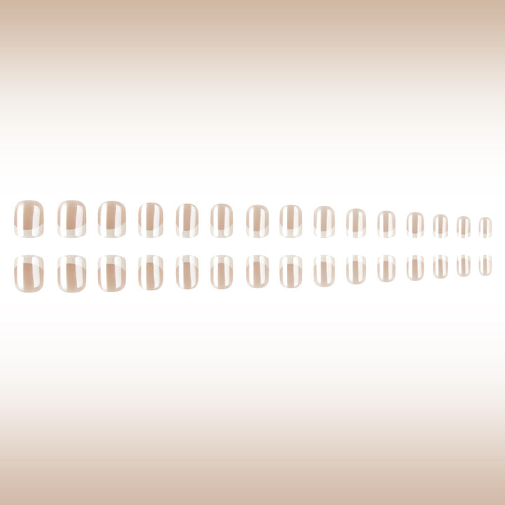 French Tip Press-On Nail Art Set Karnz
