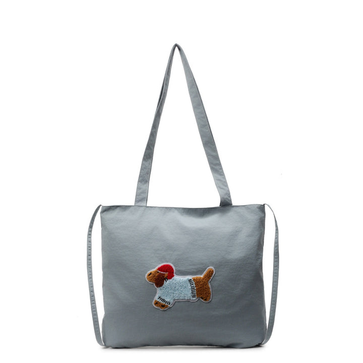 Niedliche Cartoon-Hund-Themen-Leinen-Tasche