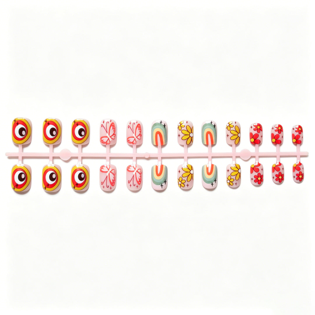 Lebhaftes Künstlerisches Nageldesign
