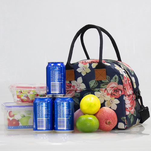 Damen Kühltasche mit stilvollem Blütenmuster Karnz