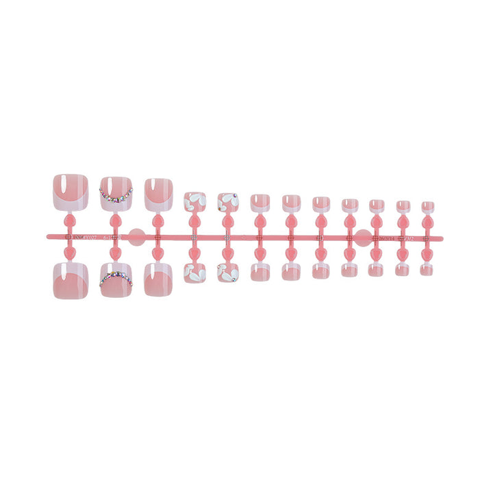 Dekorative Blumen Press-On Nagelkunst Set Karnz 1788495841