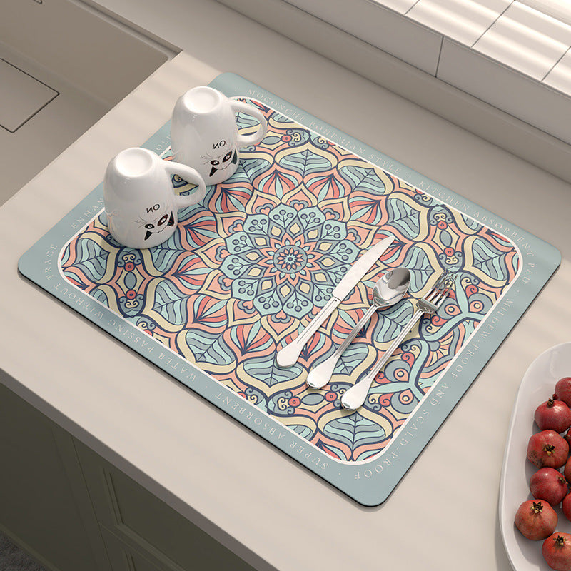 Abstract Mandala Design Küchentischmatte