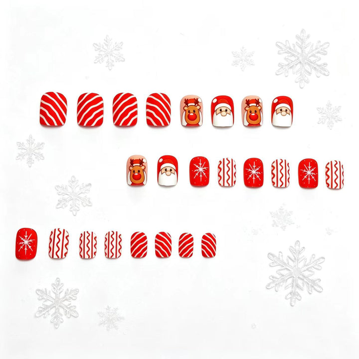 Kreative Weihnachtskunstnägel mit Festlichen Motiven Karnz