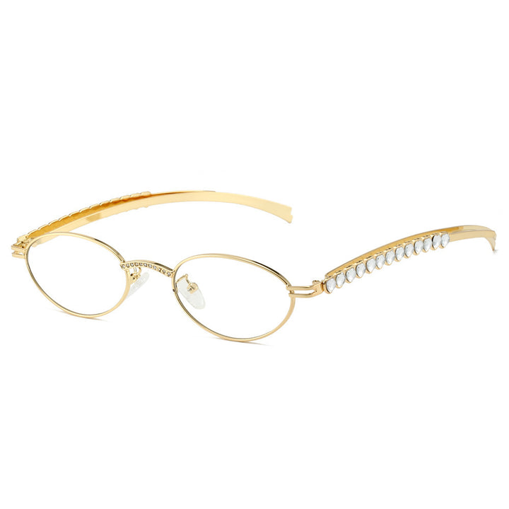 Elegante ovale Rahmenbrille Karnz