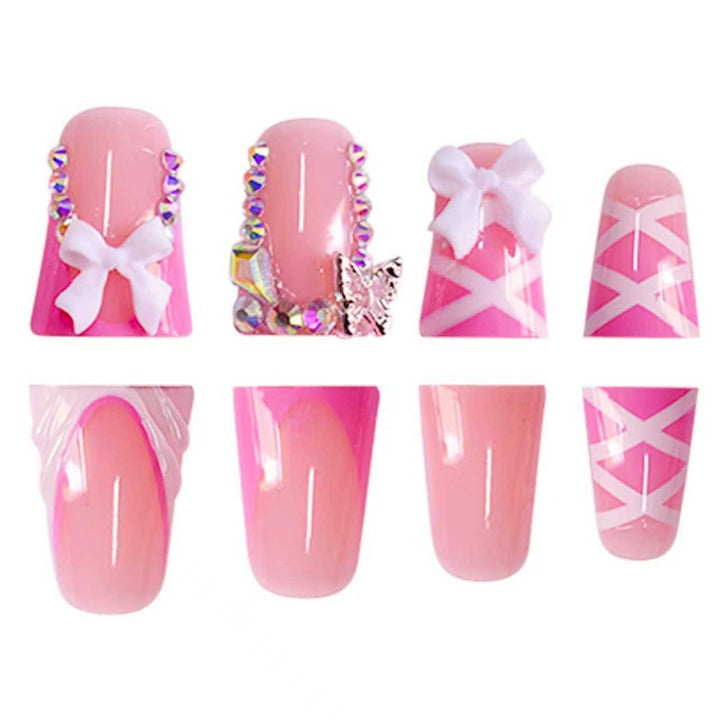 3D Floral Press-On Nail Extensions Karnz