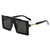 Damen modische Sonnenbrille mit rechteckigem Rahmen Karnz
