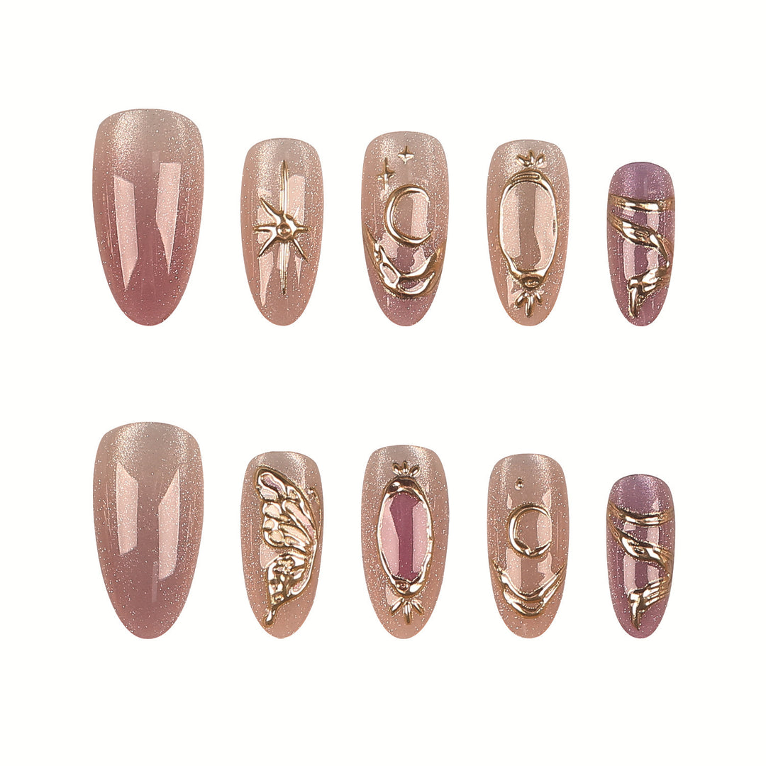 Premium Dekorativer Nagelspitzen Satz