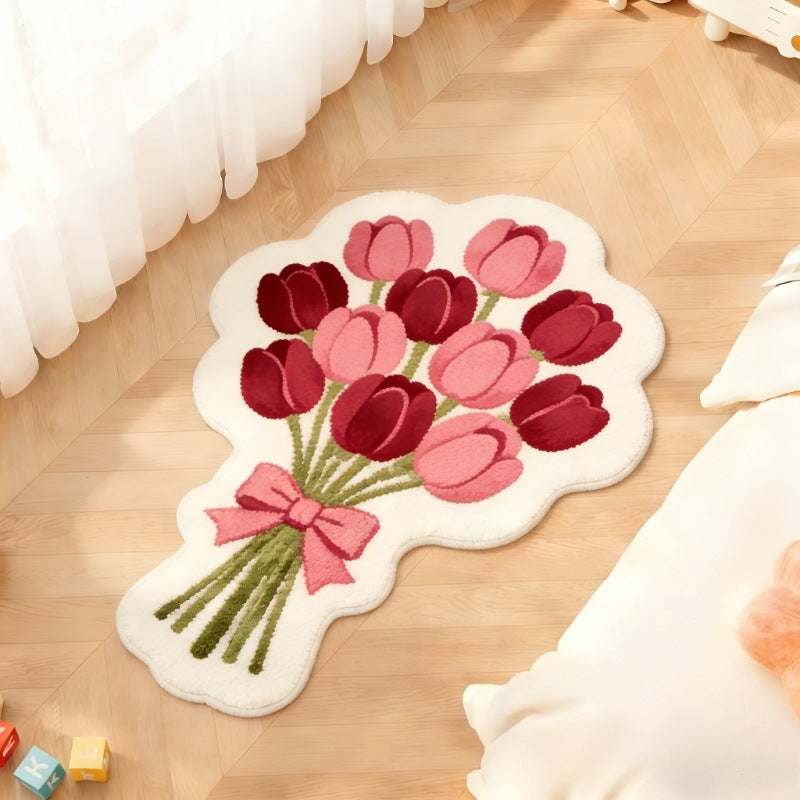 Floral Bouquet Form Teppich