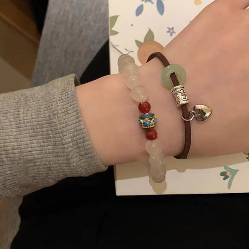 Herzen Charm verstellbares Armband Karnz